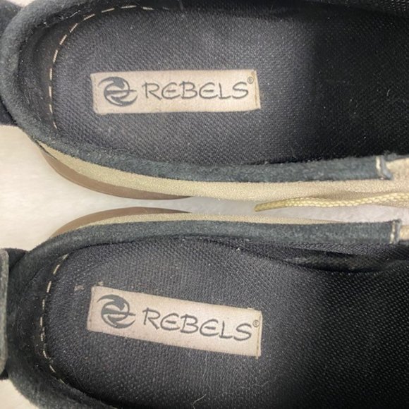 Rebels Suede Lace Up Tan Black Sneakers, size 6 - Picture 6 of 6